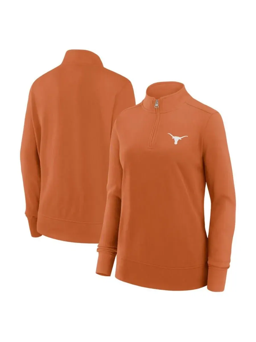 Fanatics Женская куртка Texas Orange Texas Longhorns Velocity из французской махровой ткани с — изображение 1 из 3