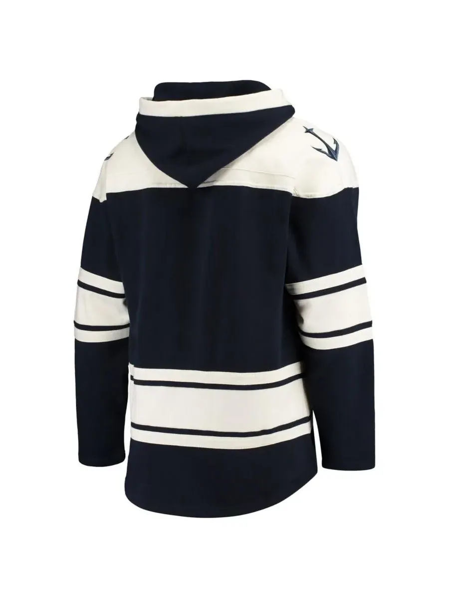 '47 Brand Мужская толстовка с капюшоном Deep Sea Blue Seattle Kraken Superior Lacer Team Pullover — изображение 2 из 4