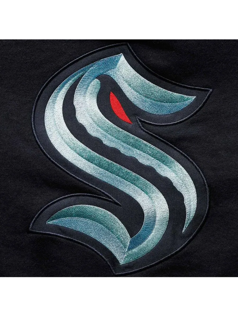 '47 Brand Мужская толстовка с капюшоном Deep Sea Blue Seattle Kraken Superior Lacer Team Pullover — изображение 3 из 4