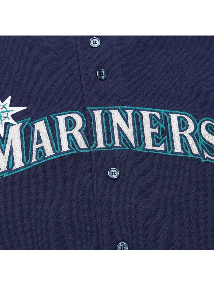 Mitchell & Ness Мужская тренировочная футболка для бейсбола Ichiro Suzuki Navy Distressed Seattle — изображение 2 из 4