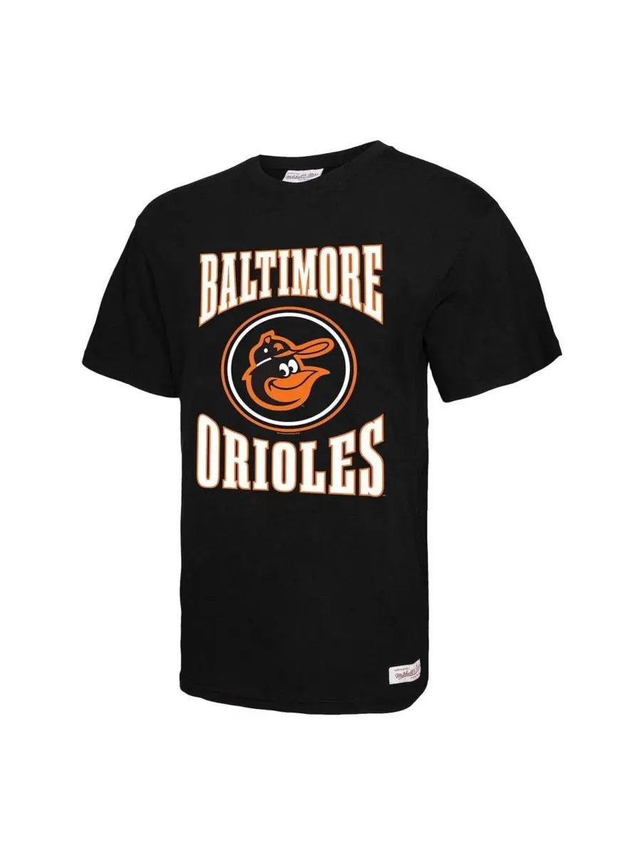 Mitchell & Ness Мужская черная футболка Baltimore Orioles с арочным логотипом, выполненная из — изображение 3 из 3, черный