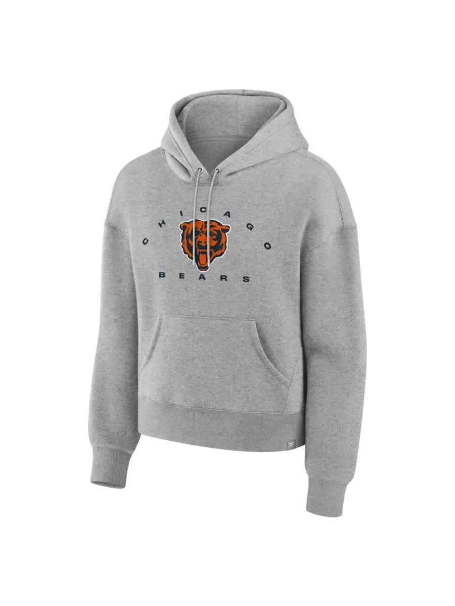 Fanatics Женская толстовка с капюшоном серого цвета с символикой Chicago Bears Eligible Receiver — изображение 1 из 2, серый