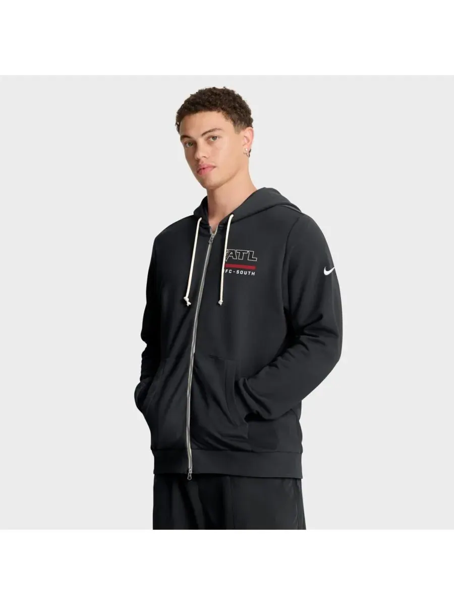 Nike Мужская черная толстовка на молнии Atlanta Falcons Sideline Standard Issue Utility Player — изображение 1 из 5, черный