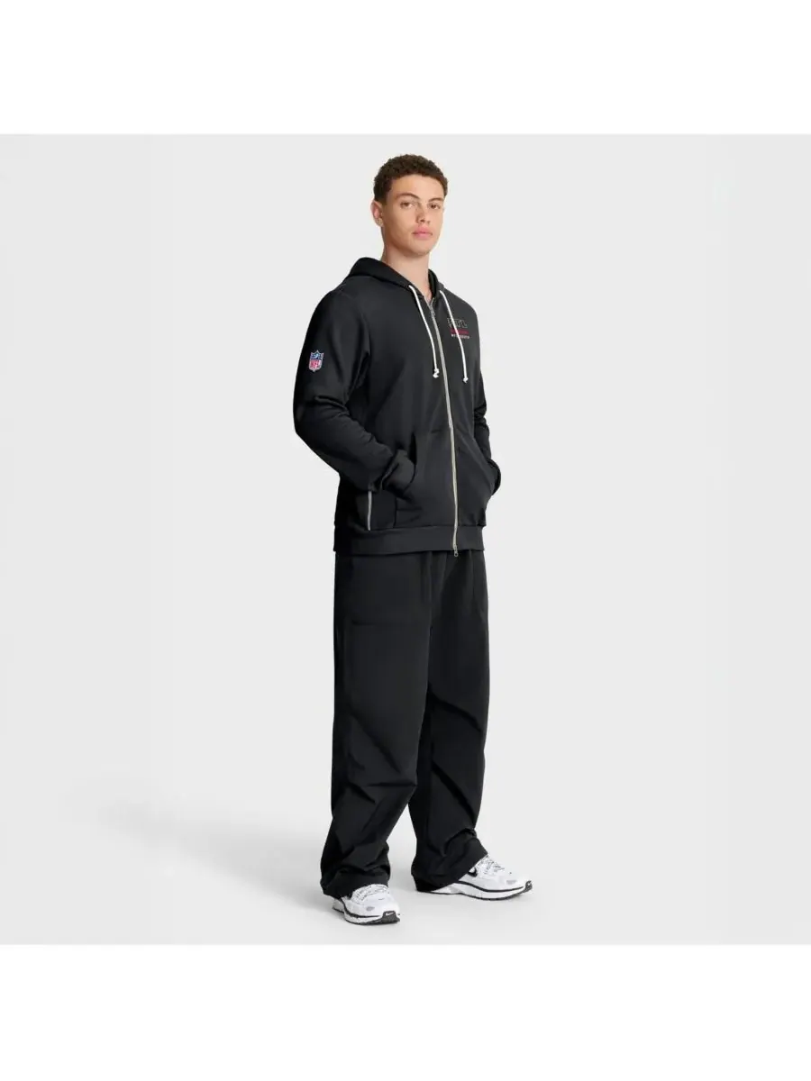 Nike Мужская черная толстовка на молнии Atlanta Falcons Sideline Standard Issue Utility Player — изображение 3 из 5, черный