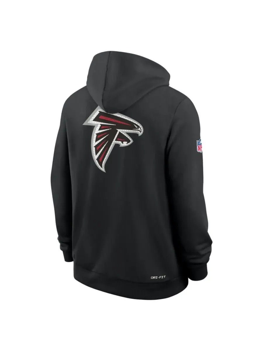 Nike Мужская черная толстовка на молнии Atlanta Falcons Sideline Standard Issue Utility Player — изображение 5 из 5, черный