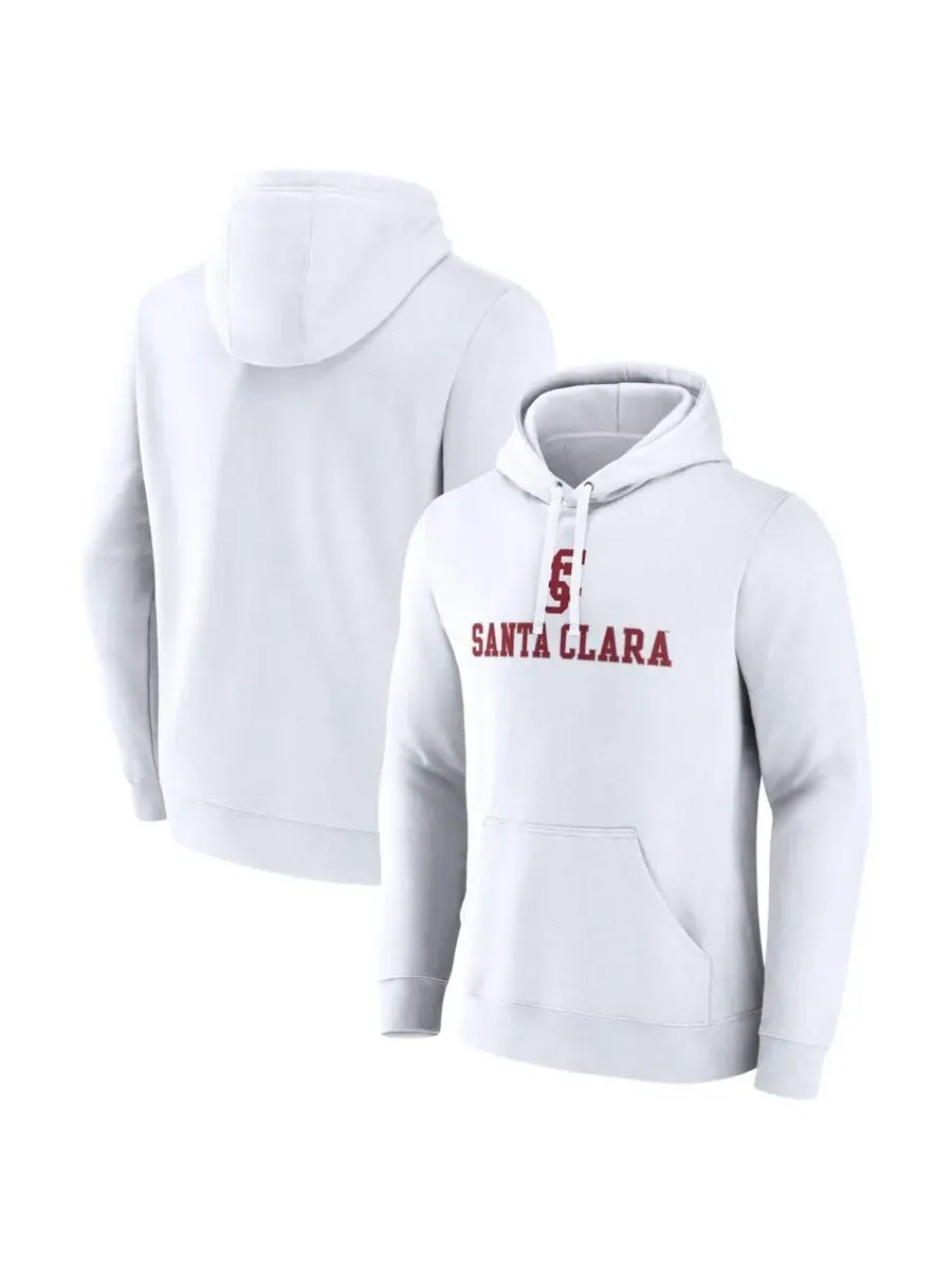 Fanatics Мужская белая толстовка с капюшоном и основным логотипом команды Santa Clara Broncos — изображение 1 из 3, белый