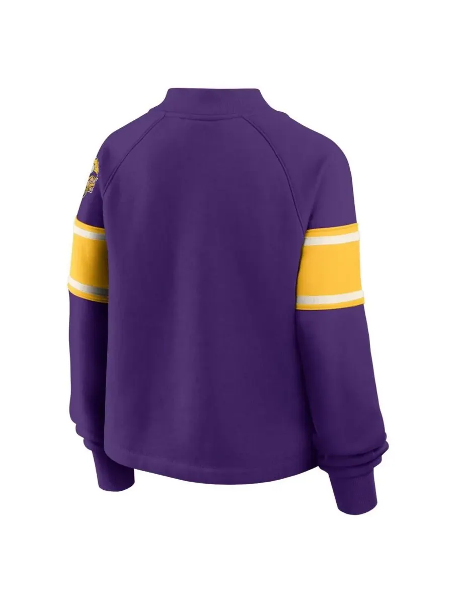 Fanatics Женская фиолетовая толстовка с высоким воротником Minnesota Vikings Oversized Hometown — изображение 3 из 3