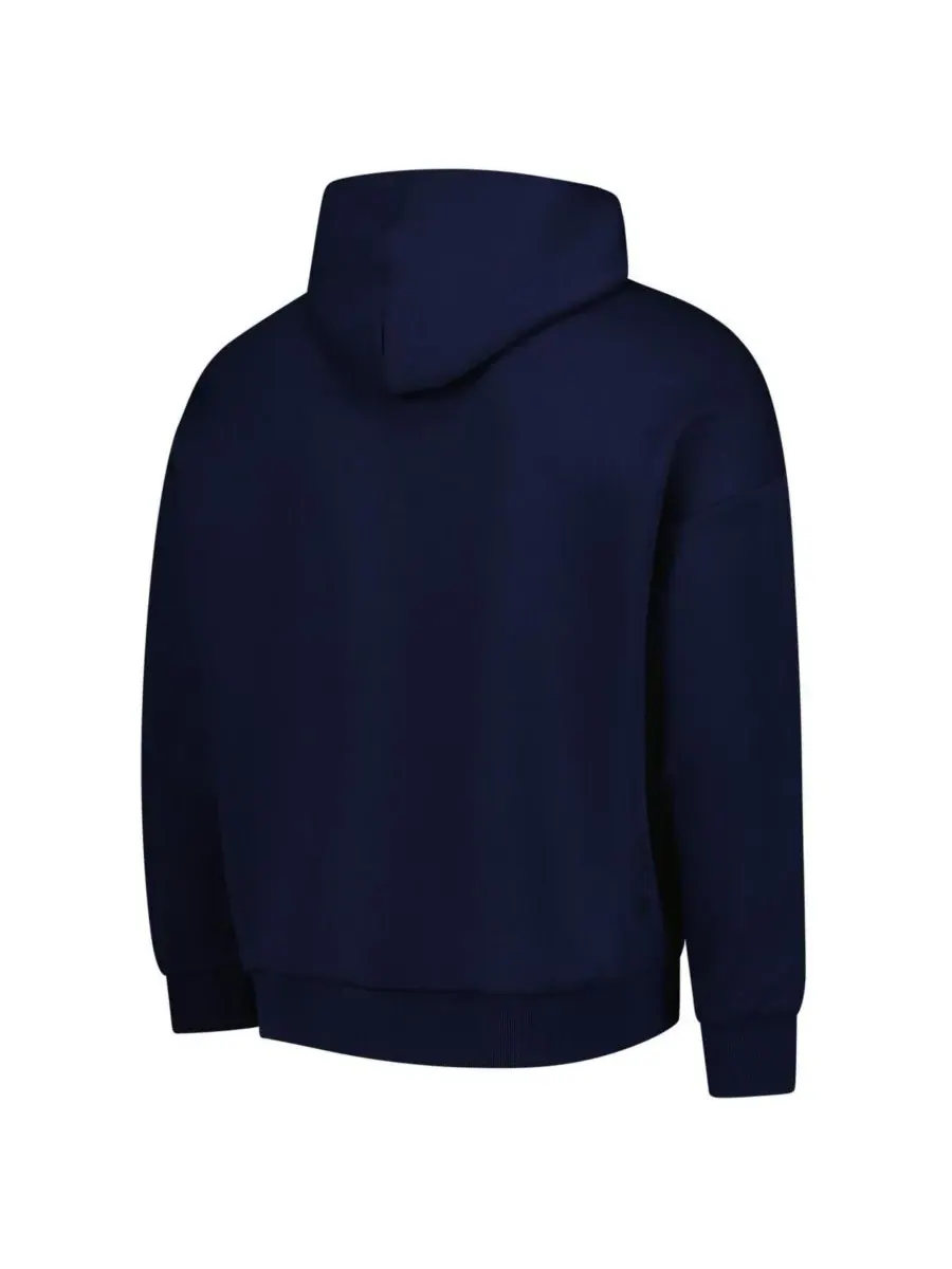 LevelWear Мужская темно-синяя толстовка с капюшоном USMNT Luxe Signature Tri-Blend Pullover Hoodie — изображение 2 из 3
