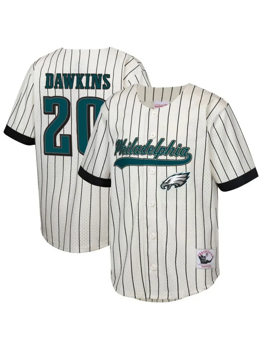 Mitchell & Ness Большие мальчики и девочки Брайан Докинс Кремовая бейсбольная майка Филадельфия — изображение 1 из 3, бежевый