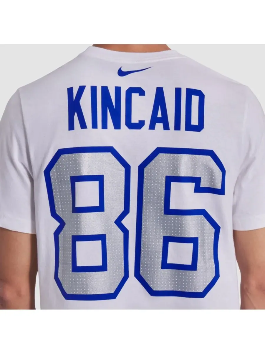 Nike Мужская белая футболка с именем и номером игрока команды «Баффало Биллс» 2025 года — изображение 5 из 5, белый