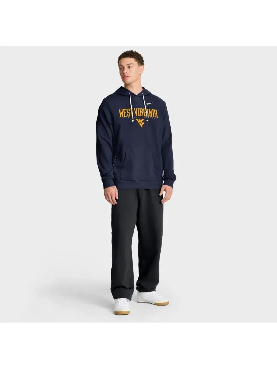 Nike Мужская темно-синяя толстовка West Virginia Mountaineers 2025 Sideline Standard Issue Dri-FIT — изображение 2 из 5