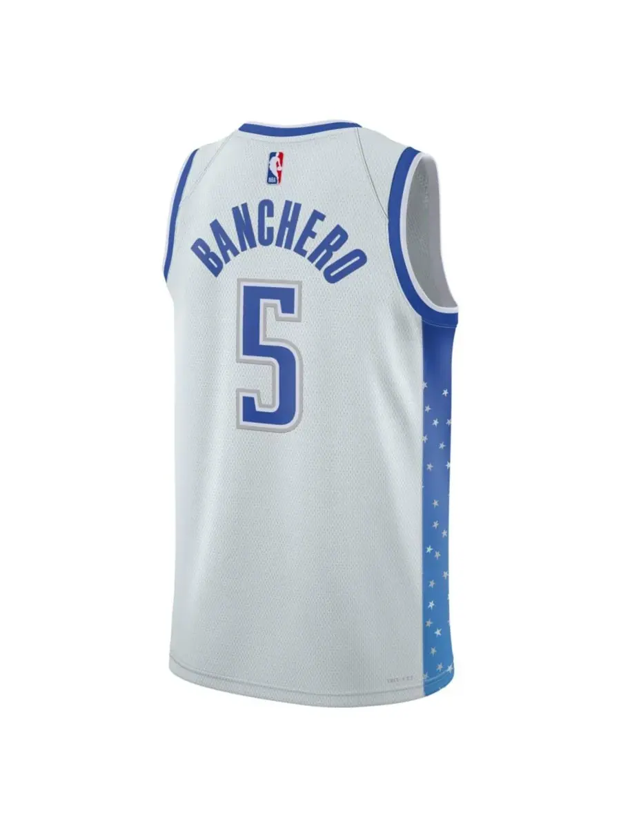 Nike Мужская и женская серебристая майка Паоло Банчеро, Orlando Magic, сезон 2025/26 City Edition — изображение 3 из 3