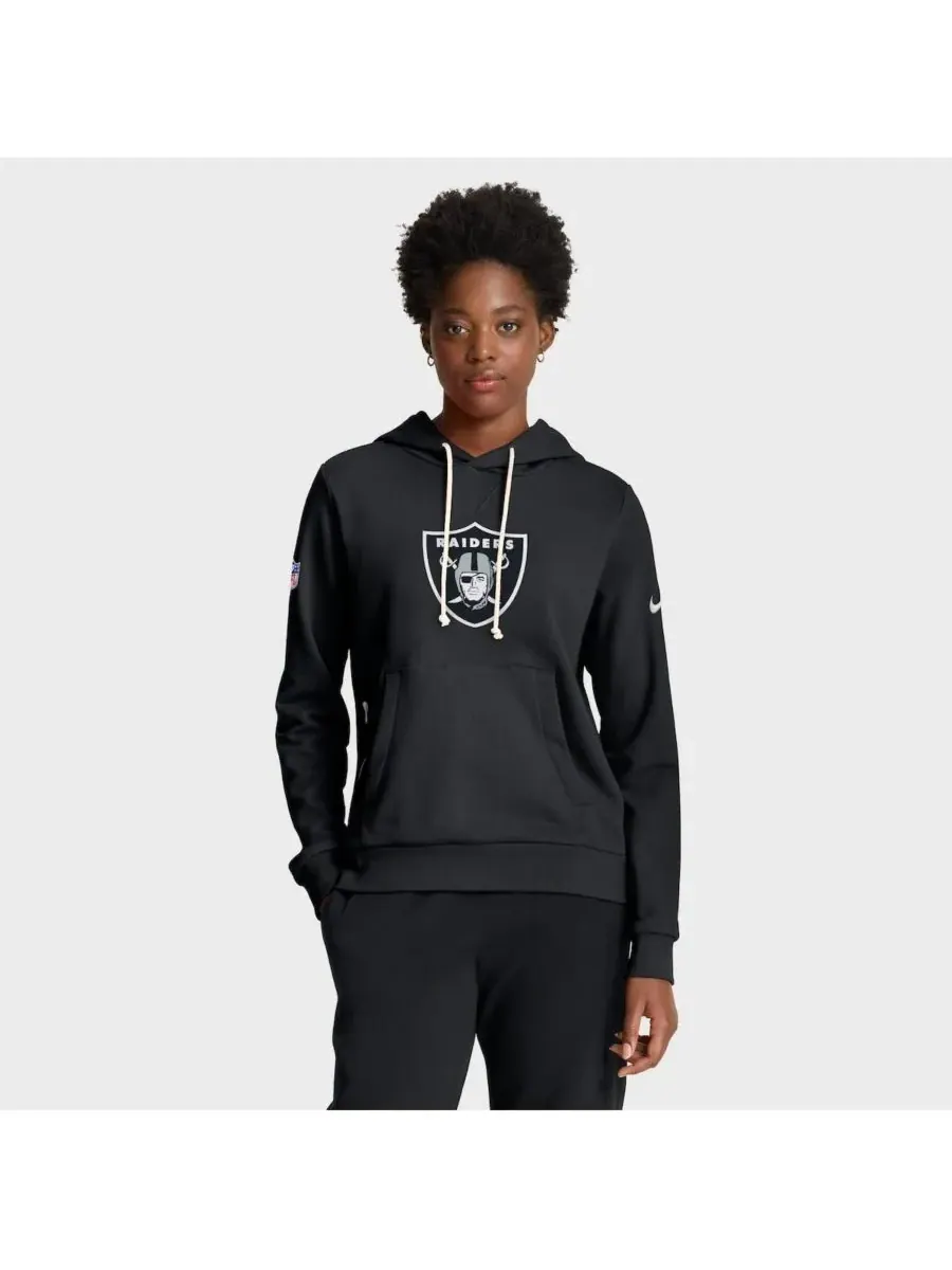 Nike Женская черная толстовка Las Vegas Raiders Sideline Standard Issue Initial Home Dri-FIT — изображение 1 из 4, черный
