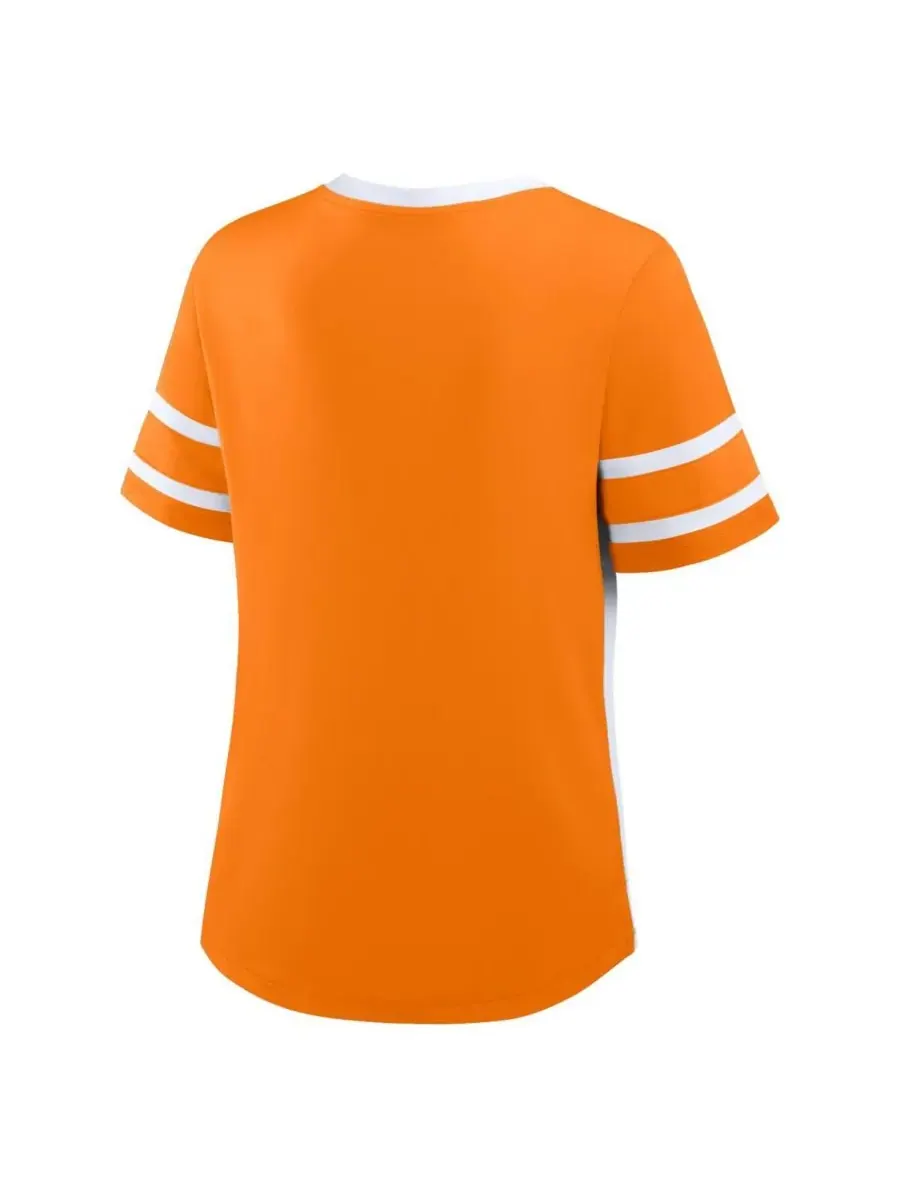 Fanatics Женская футболка Tennessee Orange/White Tennessee Volunteers Be Fearless Athena на шнуровке — изображение 3 из 3