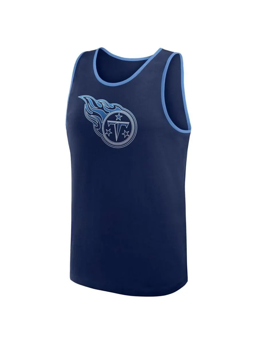 Logo Athletic Мужская темно-синяя майка Tennessee Titans Unmatched Success — изображение 2 из 3, темно-синий