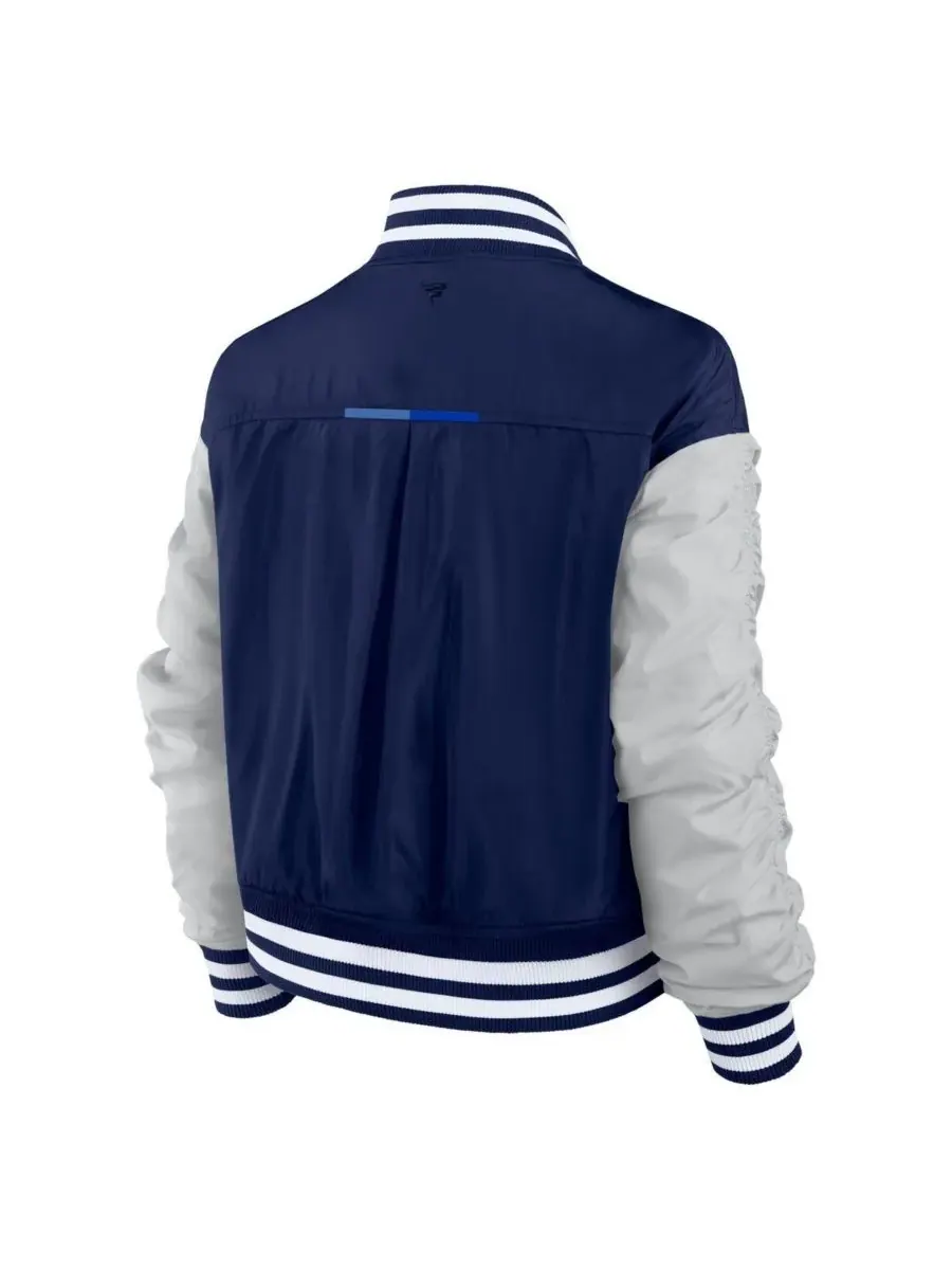 Fanatics Женская темно-синяя куртка Dallas Cowboys Elements Wave с застежкой на кнопках — изображение 2 из 3, темно-синий