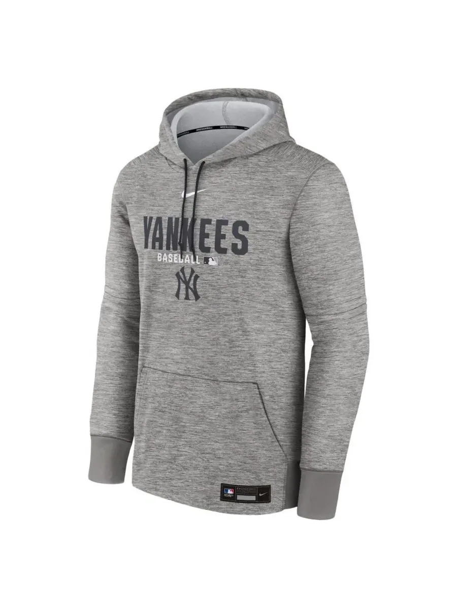 Худи New York Yankees Authentic Collection Therma-FIT с длинным рукавом Nike — изображение 2 из 3, темно-серый