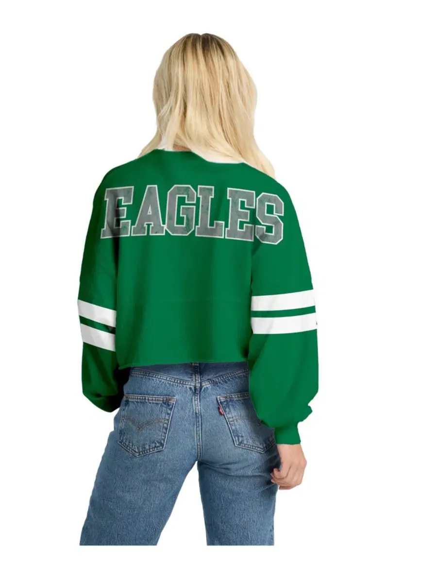Футболка с длинным рукавом оверсайз с принтом Spirit Jersey — изображение 2 из 2, зеленый