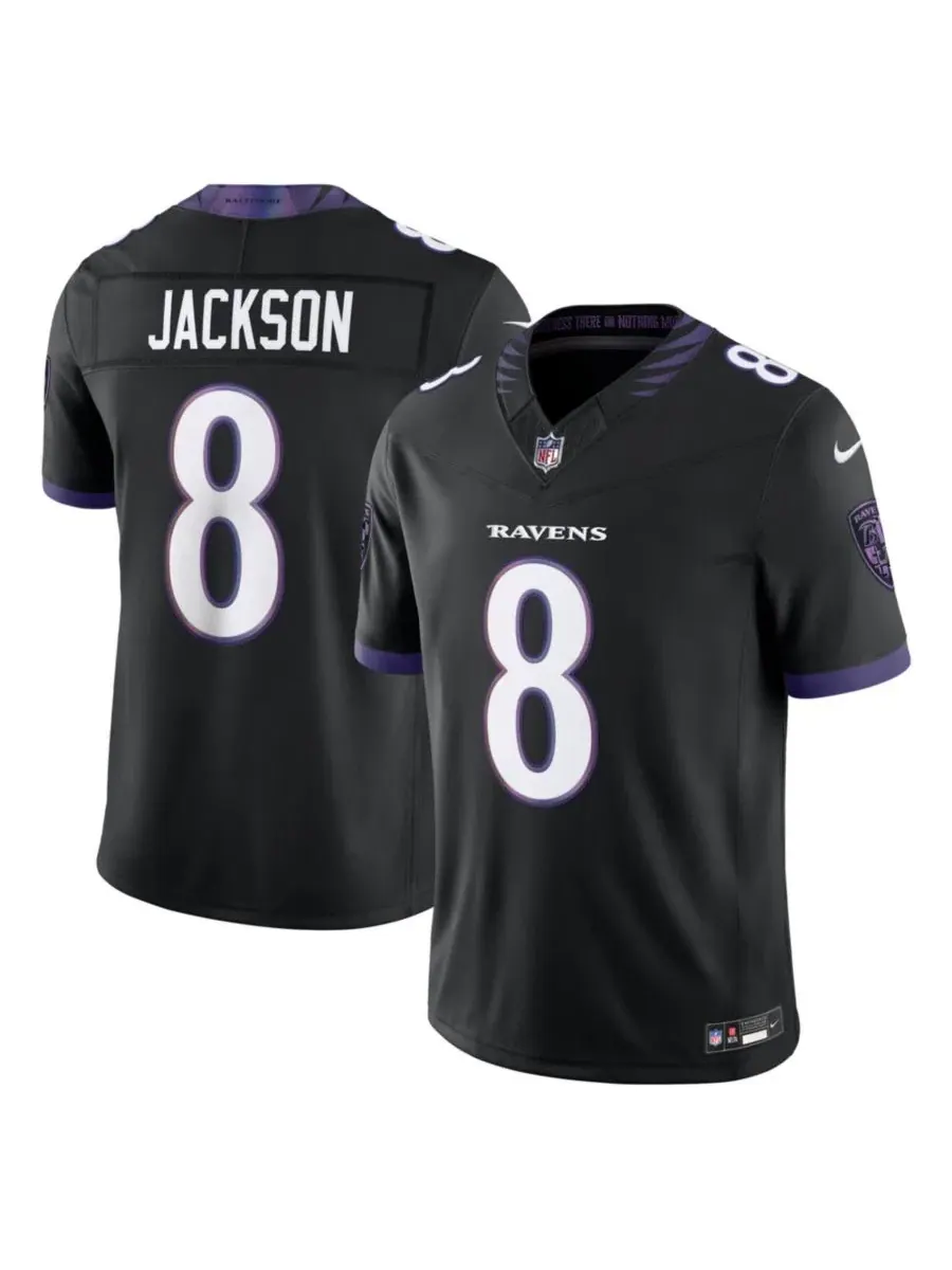 Футболка Nike Lamar Jackson Black Baltimore Ravens Alternate Vapor F.U.S.E. Limited Jersey — изображение 1 из 3, черный