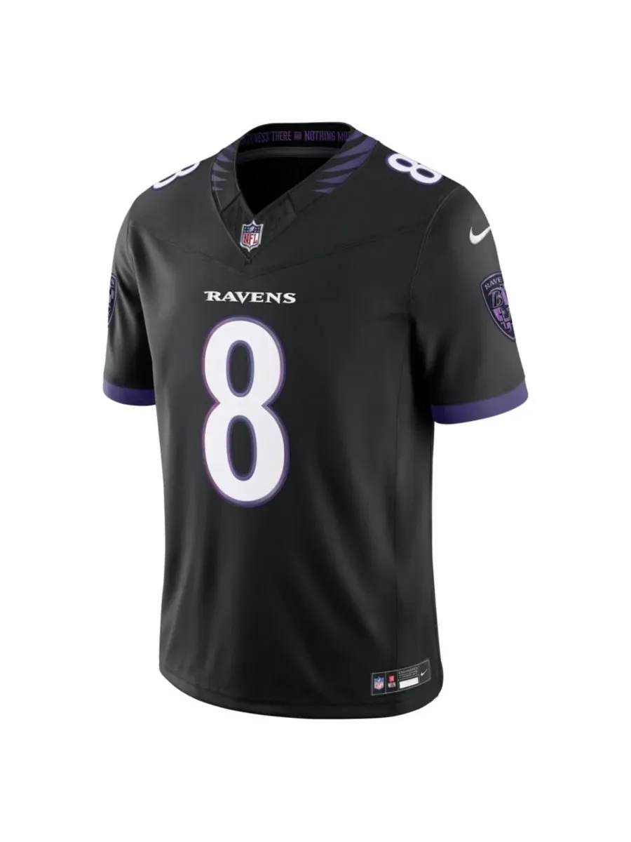 Футболка Nike Lamar Jackson Black Baltimore Ravens Alternate Vapor F.U.S.E. Limited Jersey — изображение 2 из 3, черный