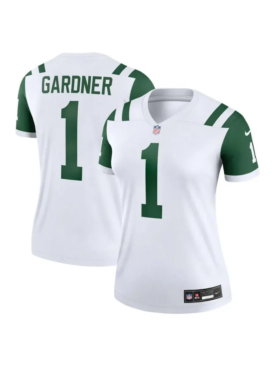 Nike Женская футболка Ahmad Sauce Gardner Classic Alternate White New York Jets Alternate Legend — изображение 1 из 3, белый