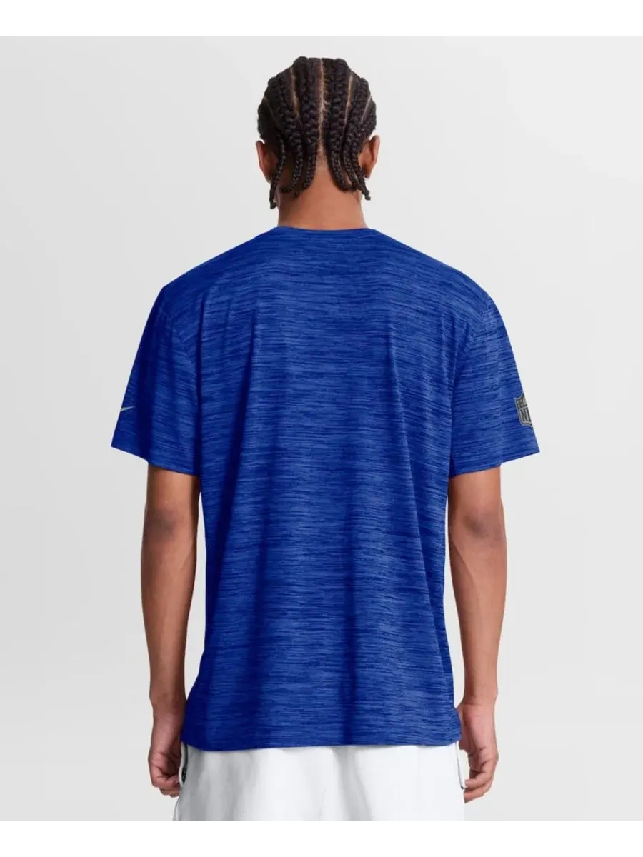 Футболка Nike Mens Royal Buffalo Bills Sideline Double Covered Dri-FIT Velocity — изображение 4 из 5, королевский