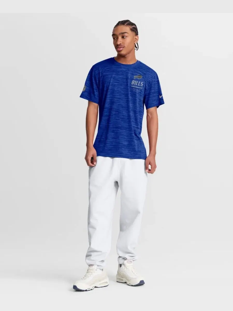 Футболка Nike Mens Royal Buffalo Bills Sideline Double Covered Dri-FIT Velocity — изображение 5 из 5, королевский