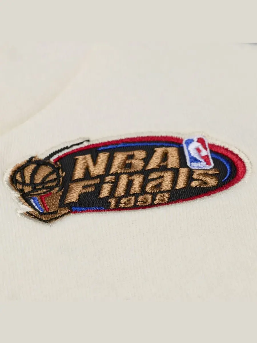 Худи из флиса с вышивкой Chicago Bulls Mitchell & Ness — изображение 2 из 5, бежевый