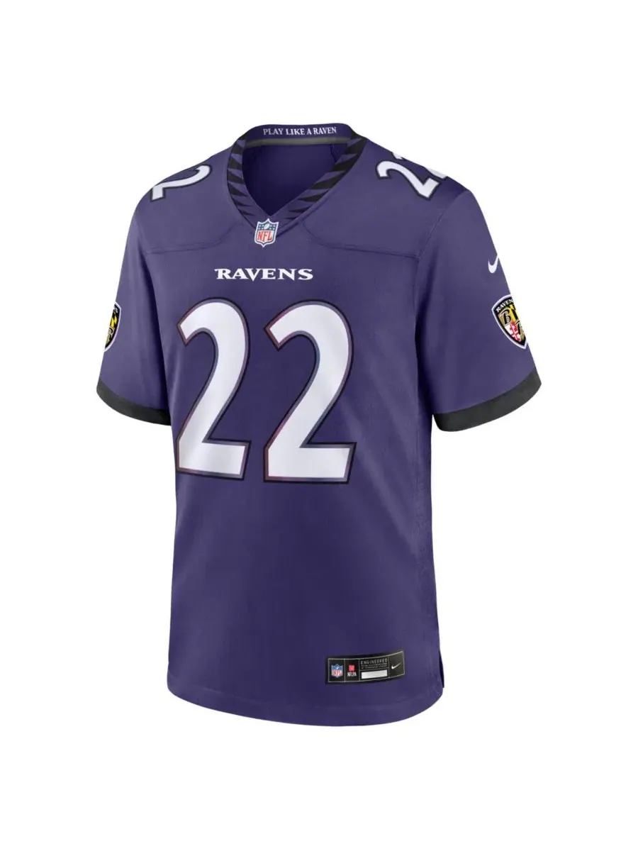 Игровая футболка Nike Derrick Henry Purple Baltimore Ravens — изображение 2 из 3, фиолетовый