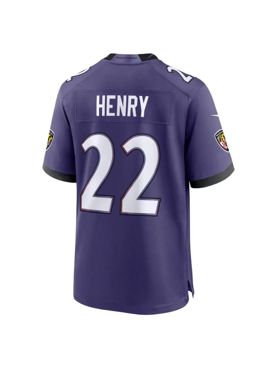 Игровая футболка Nike Derrick Henry Purple Baltimore Ravens — изображение 3 из 3, фиолетовый