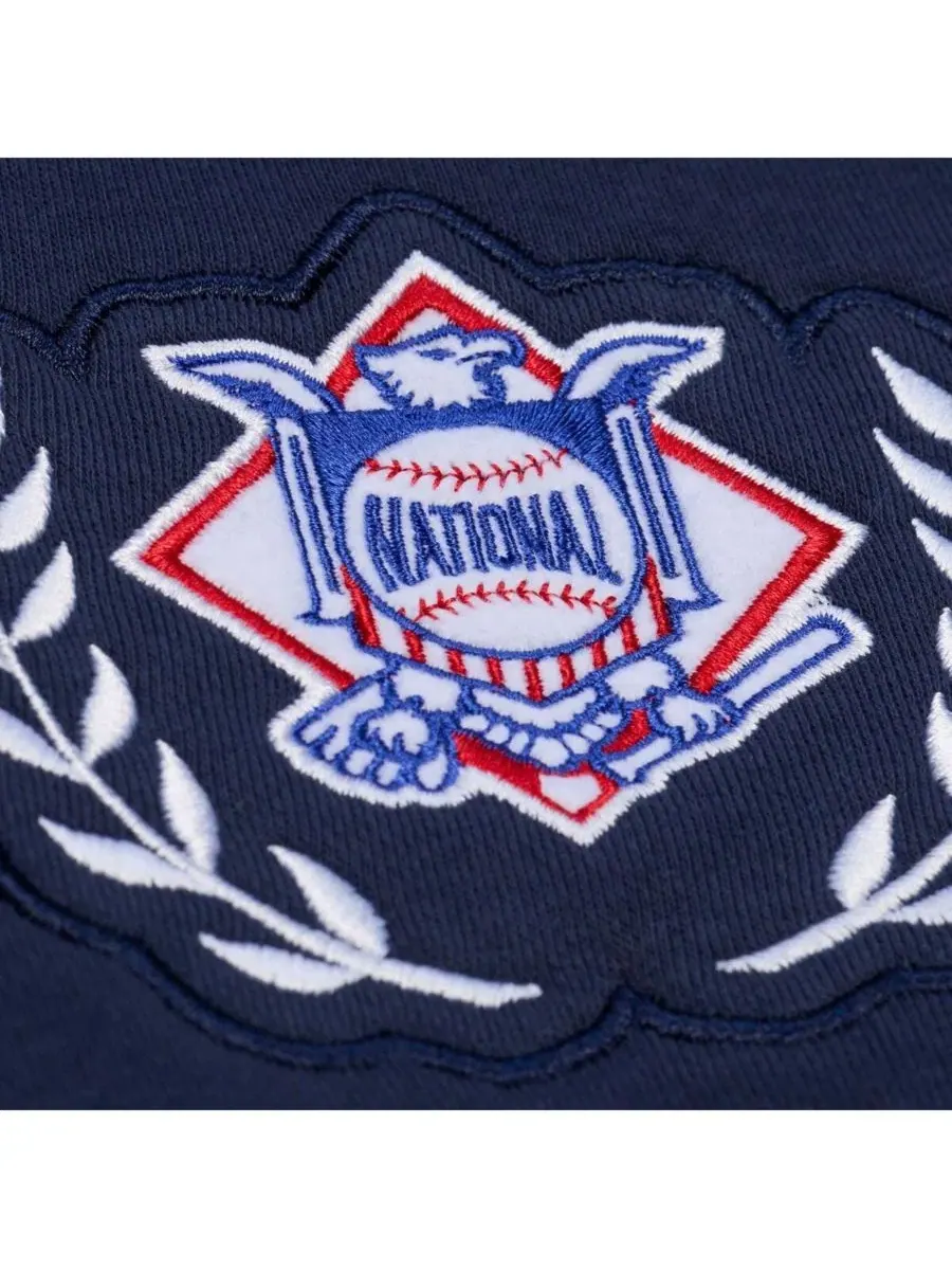 Свитшот с принтом Atlanta Braves Pep Rally Mitchell & Ness — изображение 3 из 5, темно-синий