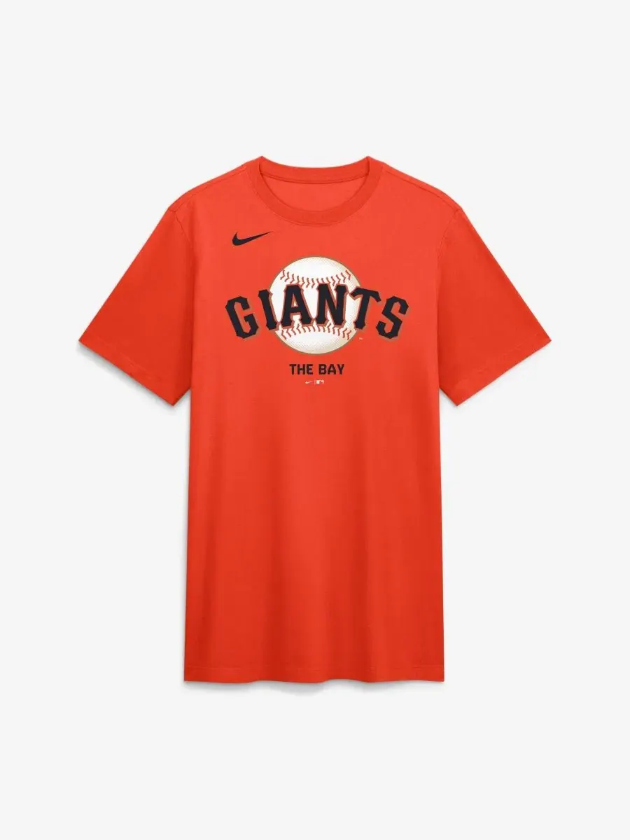 Футболка с принтом Tri-Blend Logo San Francisco Giants Nike — изображение 2 из 5, оранжевый