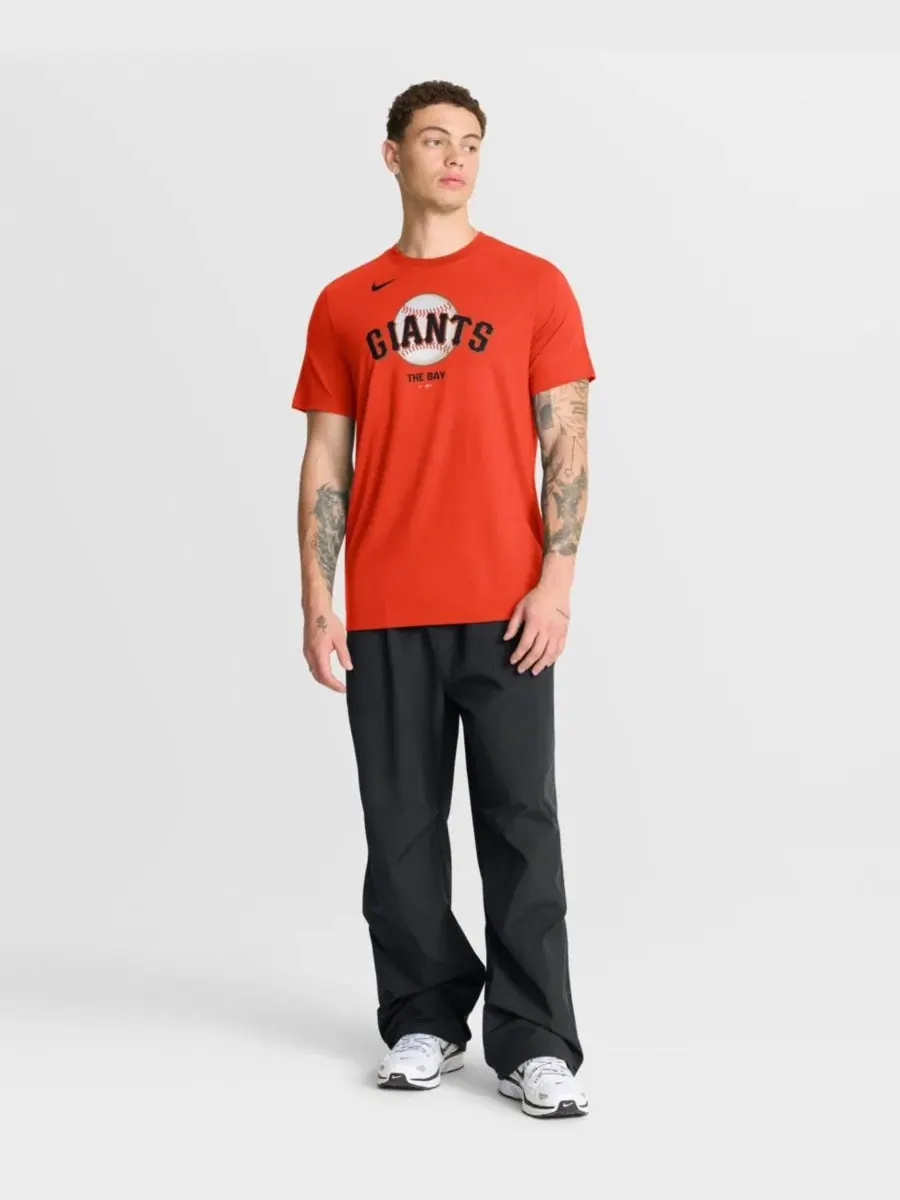 Футболка с принтом Tri-Blend Logo San Francisco Giants Nike — изображение 5 из 5, оранжевый
