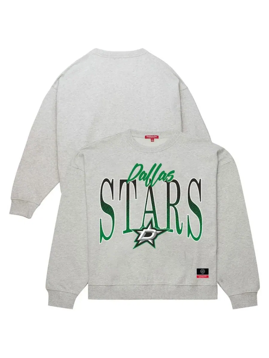 Mitchell & Ness Женская толстовка серого цвета с символикой хоккейного клуба «Даллас Старз» — изображение 1 из 3, серый