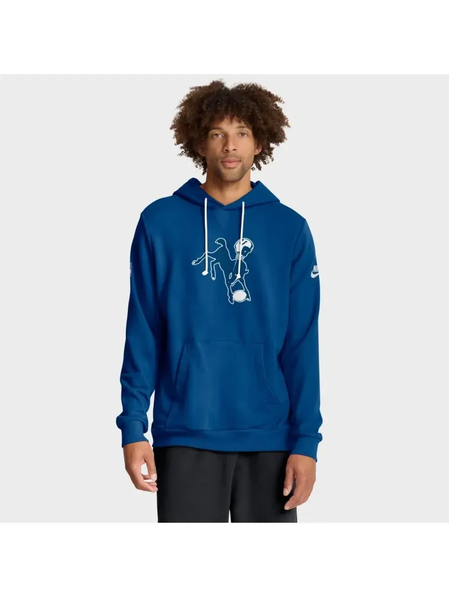 Мужская толстовка Royal Indianapolis Colts Sideline Standard Issue Alt 2 Dri-FIT Nike — изображение 1 из 5, королевский
