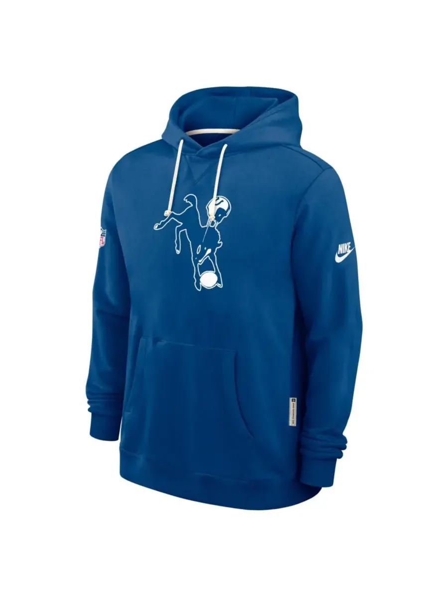 Мужская толстовка Royal Indianapolis Colts Sideline Standard Issue Alt 2 Dri-FIT Nike — изображение 5 из 5, королевский