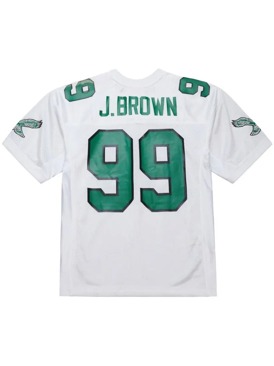 Mitchell & Ness Мужская белая футболка Джерома Брауна, посвященная команде Philadelphia Eagles 1991 — изображение 3 из 5