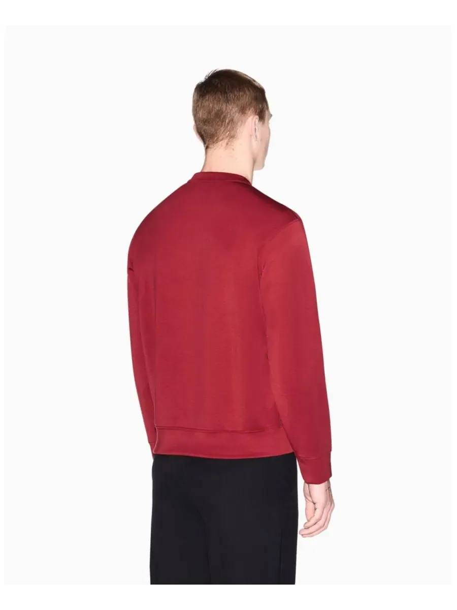 Мужская толстовка с круглым вырезом и цветочным принтом в коробке A|X Armani Exchange, Winery — изображение 4 из 5