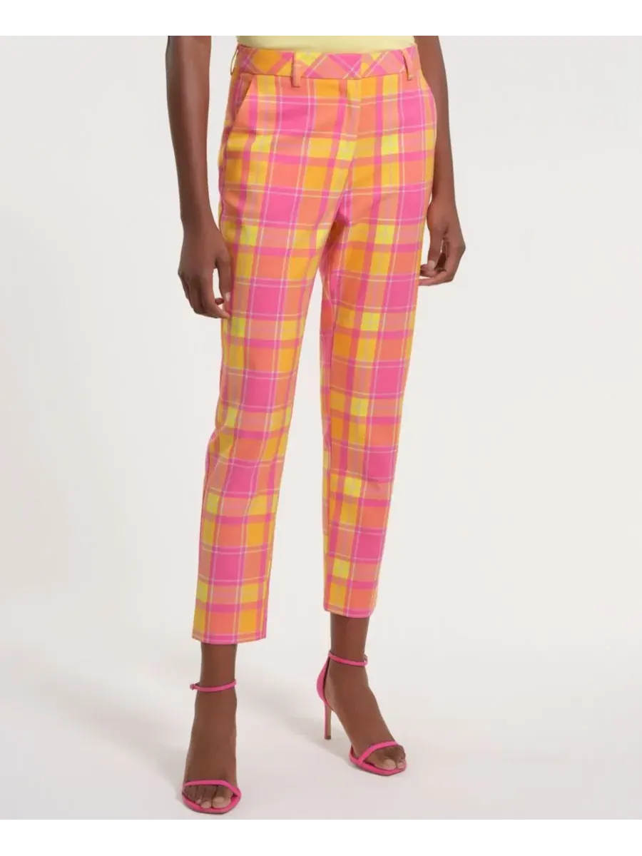 Женские узкие клетчатые брюки Isaac Mizrahi, Tartan — изображение 1 из 4