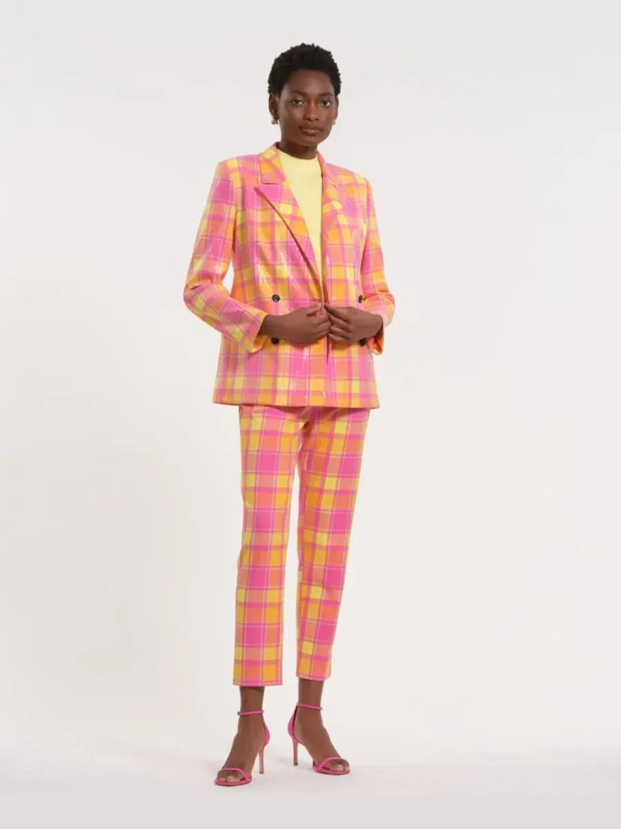 Женские узкие клетчатые брюки Isaac Mizrahi, Tartan — изображение 2 из 4