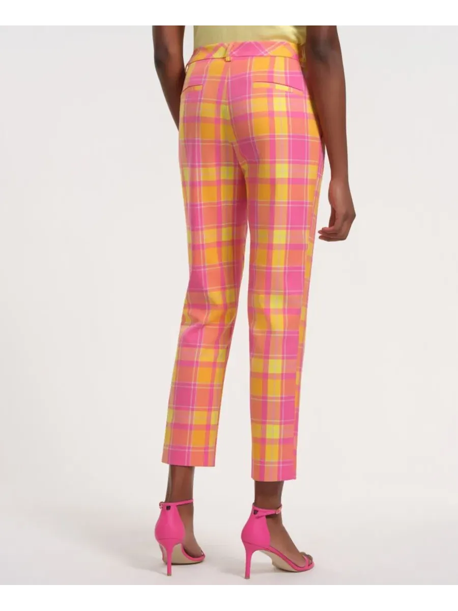 Женские узкие клетчатые брюки Isaac Mizrahi, Tartan — изображение 3 из 4