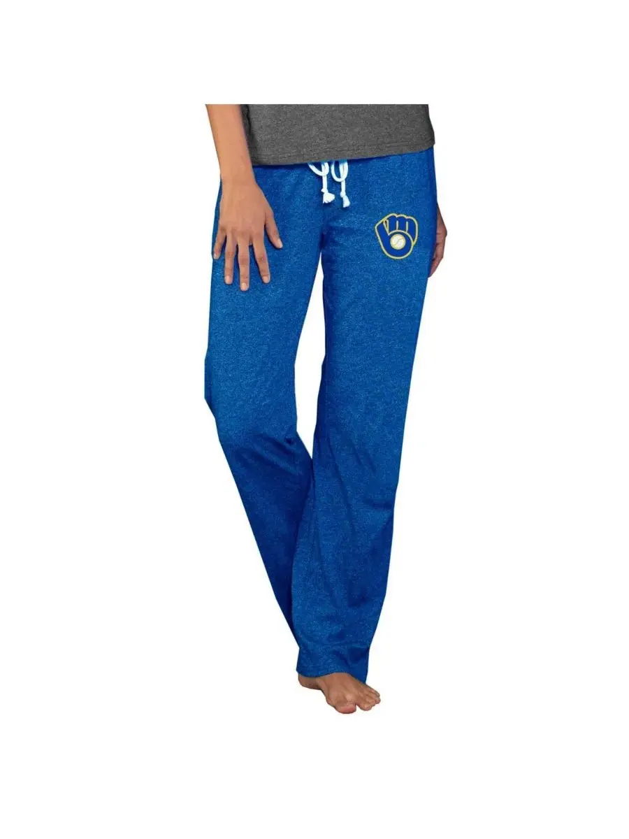 Женские вязаные брюки Cooperstown Quest команды Royal Milwaukee Brewers Concepts Sport — изображение 1 из 1, королевский