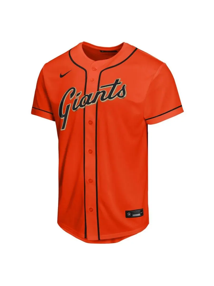 Детская оранжевая реплика футболки команды San Francisco Giants с изображением Чон Ху Ли Nike — изображение 3 из 3, оранжевый