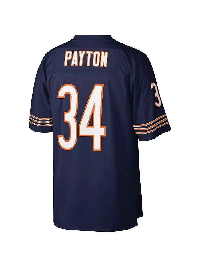 Мужская реплика джерси Уолтера Пэйтона в синем цвете Chicago Bears Big and Tall 1985 года — изображение 2 из 3