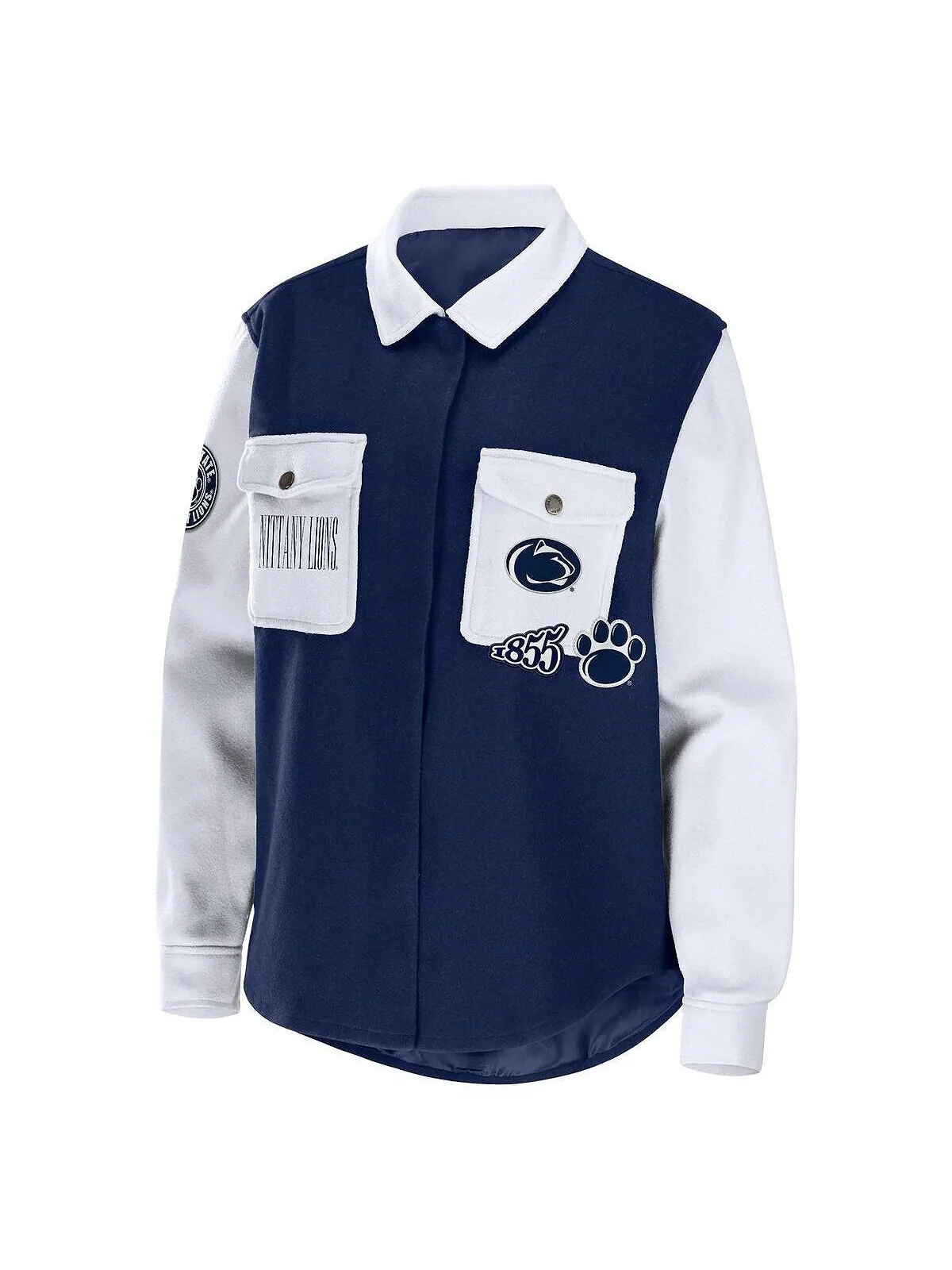 Женская темно-синяя куртка-рубашка на пуговицах Penn State Nittany Lions WEAR by Erin Andrews — изображение 3 из 3