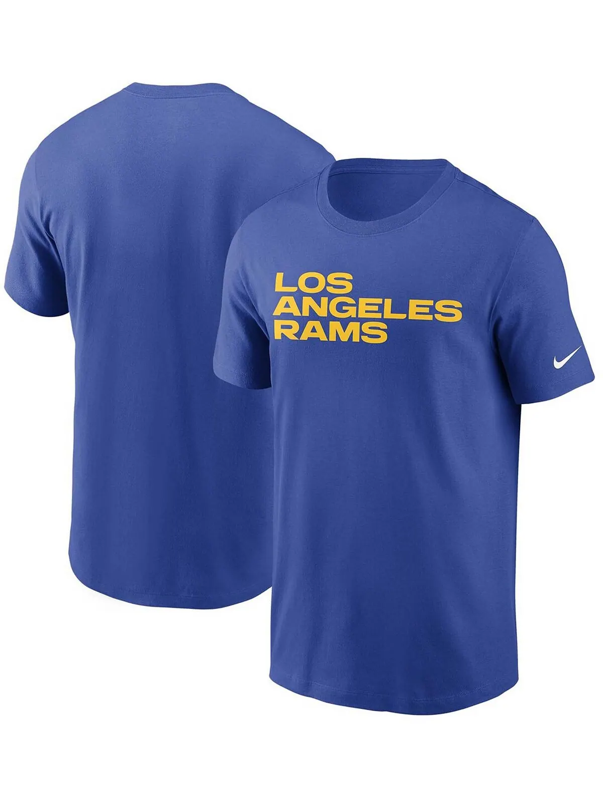 Мужская футболка с надписью Royal Los Angeles Rams Team Nike — изображение 1 из 3, королевский
