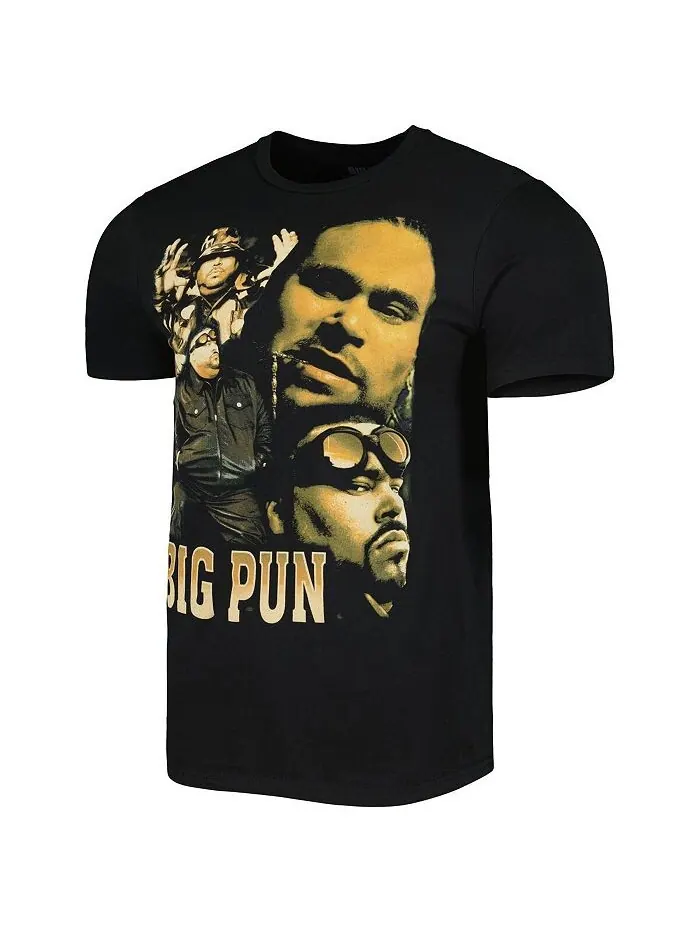 Мужская и женская черная футболка с рисунком Big Pun Philcos — изображение 2 из 3, черный
