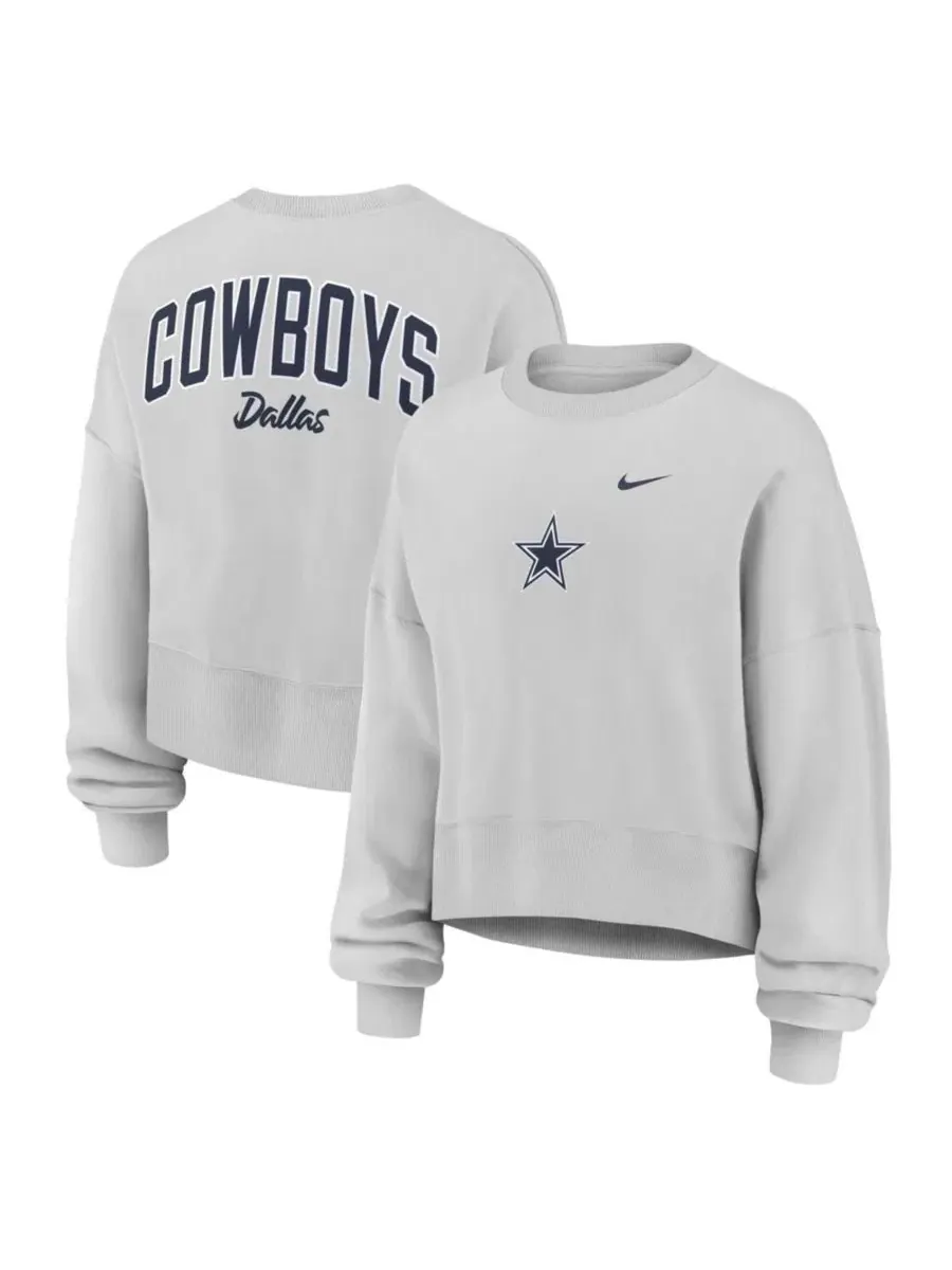 Свитшот оверсайз с принтом Phoenix Fleece Nike — изображение 1 из 2, серый