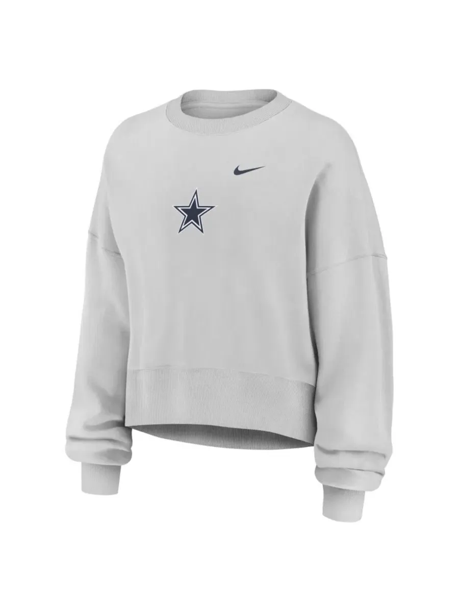 Свитшот оверсайз с принтом Phoenix Fleece Nike — изображение 2 из 2, серый
