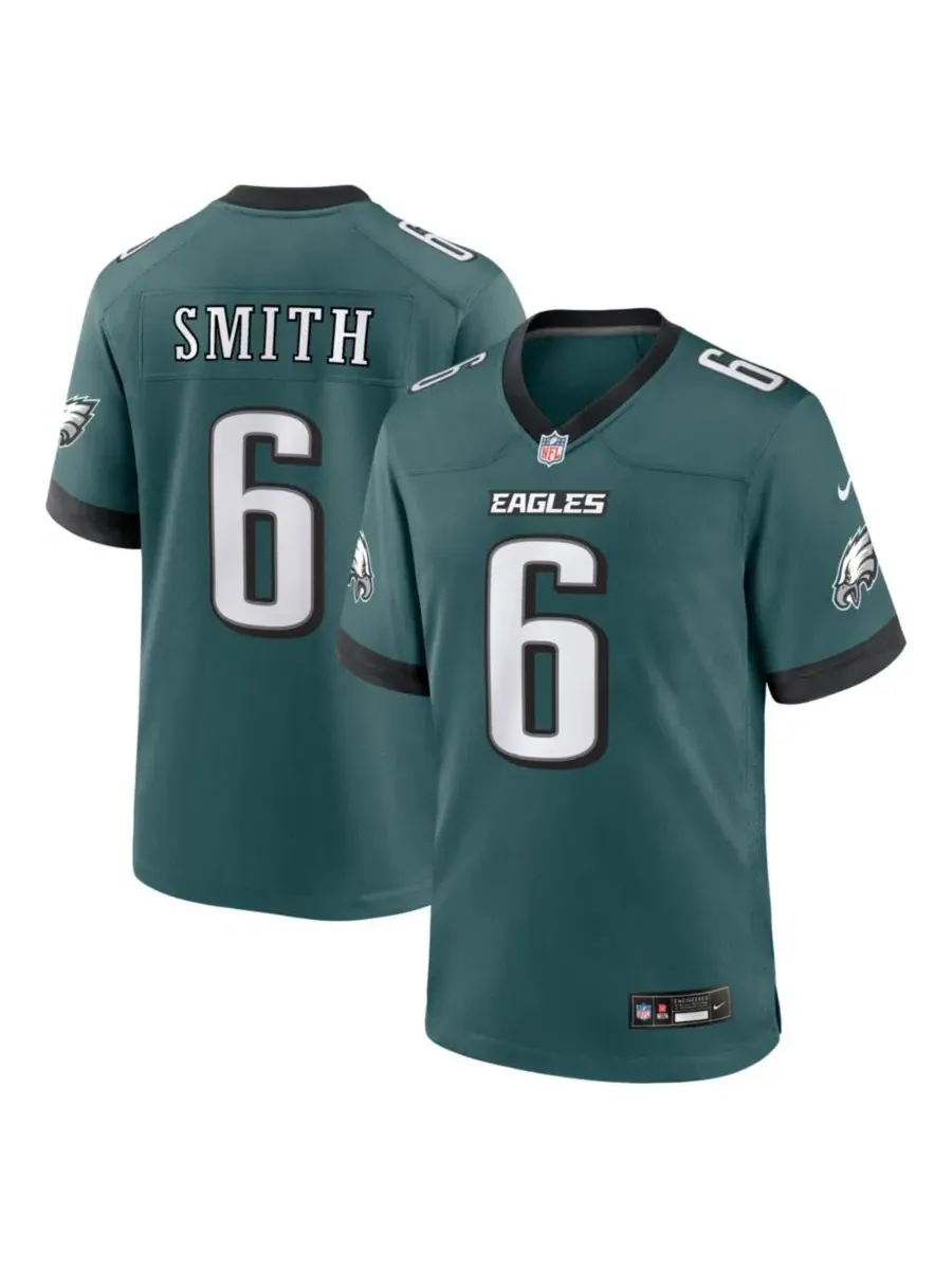 Футболка Nike DeVonta Smith Philadelphia Eagles Team Game — изображение 1 из 3, зеленый